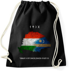 printfashion Nagy Magyarország-os rovásírásos Névre Szóló - Sportzsák, Tornazsák - Fekete (13202146)