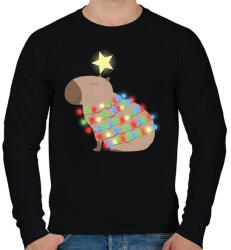 printfashion capy xmas - Férfi pulóver - Fekete (14886967)