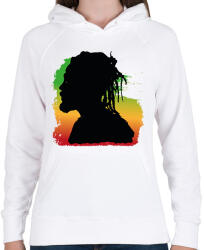 printfashion Rastafari - Női kapucnis pulóver - Fehér (7662132)
