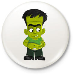printfashion Fiatal Frankenstein - Kitűző, hűtőmágnes - Fehér (3081577)