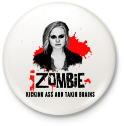 printfashion I ZOMBIE - Kitűző, hűtőmágnes - Fehér (3080278)
