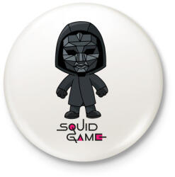 printfashion Squid Game Doll - Kitűző, hűtőmágnes - Fehér (5473462)