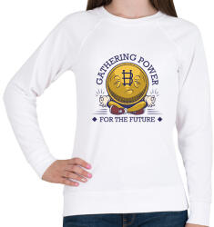 printfashion BITCOIN 4 EVER 81 - Női pulóver - Fehér (6211308)