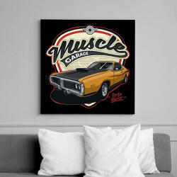 printfashion muscle car - Vászonkép - Fekete (13675410)