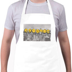 printfashion Kriptovaluták - Kötény - Fehér (6100162)