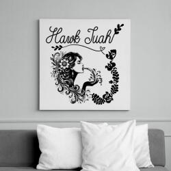 printfashion Hawk Tuah - split on that thang - Vászonkép - Fehér (16233969)