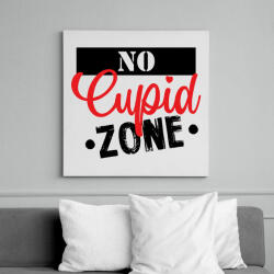 printfashion No Cupid zone - Vászonkép - Fehér (7283587)