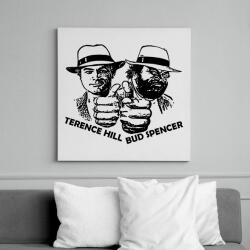 printfashion Bud Spencer és Ternce Hill - Vászonkép - Fehér (7136729)