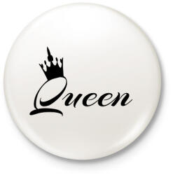 printfashion queen - Kitűző, hűtőmágnes - Fehér (12415295)