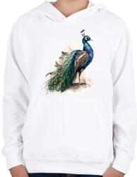 printfashion madár - Gyerek kapucnis pulóver - Fehér (16727026)