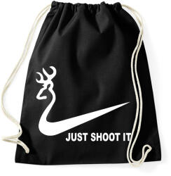 printfashion Just shoot it - Sportzsák, Tornazsák - Fekete (1520904)