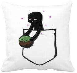 printfashion Little Pocket Enderman - Párnahuzat, Díszpárnahuzat - Fehér (958700)