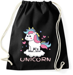 printfashion unikornis - Sportzsák, Tornazsák - Fekete (6030886)