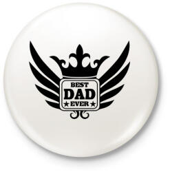 printfashion Legjobb Apa! - Kitűző, hűtőmágnes - Fehér (3075363)