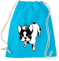 printfashion Francia bulldog - Sportzsák, Tornazsák - Surf blue (2538932)
