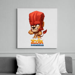 printfashion Zooba - Duke - Vászonkép - Fehér (6635601)