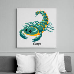 printfashion Skorpió - Vászonkép - Fehér (6632726)