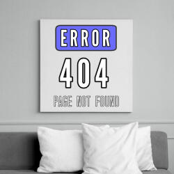 printfashion ERROR 404 - Vászonkép - Fehér (6633737)