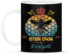 printfashion Isten óvja a Királynőt - Bögre - Fekete (13166719)
