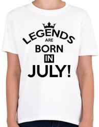 printfashion A legendák Júliusban születnak - Gyerek póló - Fehér (268739)