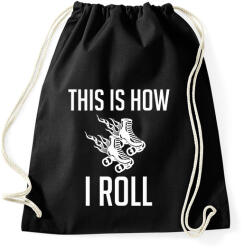 printfashion Így korizom - Sportzsák, Tornazsák - Fekete (2566620)