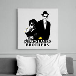 printfashion A királyölő tesók - Vászonkép - Fehér (6626346)