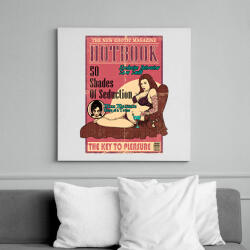 printfashion Erotikus könyv - Vászonkép - Fehér (6620879)