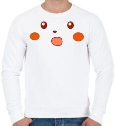 printfashion Pikachu meme - Férfi pulóver - Fehér (1532439)