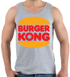 printfashion Burger kong - Férfi atléta - Sport szürke (2255809)