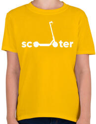 printfashion Scooter - Gyerek póló - Sárga (13820236)