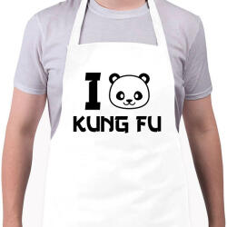 printfashion I love Kung Fu 2 - Kötény - Fehér (9449396)