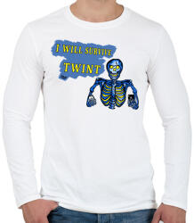 printfashion Twint - Férfi hosszú ujjú póló - Fehér (15611199)
