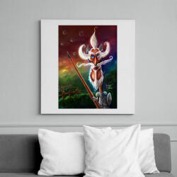 printfashion DonQuijote - Vászonkép - Fehér (6622340)