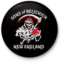 printfashion New england - Kitűző, hűtőmágnes - Fekete (3100418)