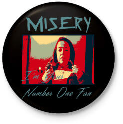 printfashion misery-hope poster - Kitűző, hűtőmágnes - Fekete (3099935)