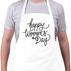 printfashion Happy Woman's Day - Kötény - Fehér (4909982)