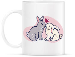 printfashion Nyuszi szerelem - Bögre - Fehér (2191398)