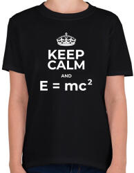 printfashion EINSTEIN - Gyerek póló - Fekete (10366186)