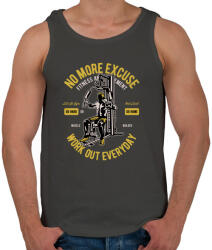 printfashion Mindennapi edzés - Férfi atléta - Sötétszürke (395444)