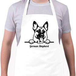 printfashion German Shepherd - Kötény - Fehér (5119189)