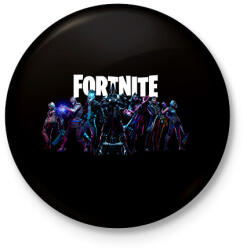 printfashion Fortnite - Kitűző, hűtőmágnes - Fekete (4700797)