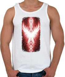 printfashion Szivárvány Híd - vörös - Férfi atléta - Fehér (16003406)