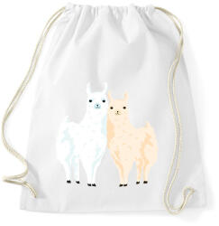 printfashion Alpaka pár - Sportzsák, Tornazsák - Fehér (2334995)