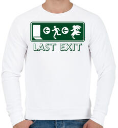 printfashion last-exit - Férfi pulóver - Fehér (560564)