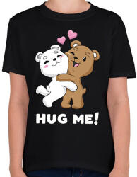 printfashion Hug me! - Gyerek póló - Fekete (2182913)