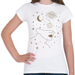 printfashion Mystic girl 2 - Női póló - Fehér (6276922)