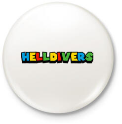 printfashion Helldivers - Kitűző, hűtőmágnes - Fehér (15992217)