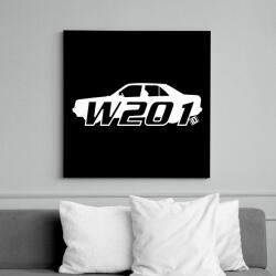 printfashion Mercedes w201 - Vászonkép - Fekete (6651052)