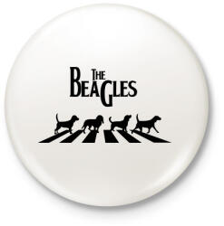 printfashion The Beagles - Kitűző, hűtőmágnes - Fehér (3082282)