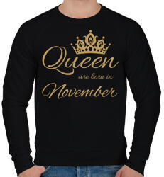 printfashion Queen - Férfi pulóver - Fekete (4642166)